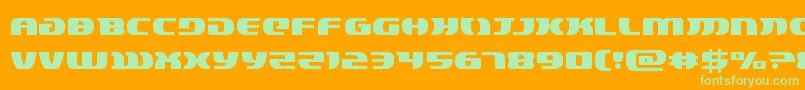 lordsith3 Font – Green Fonts on Orange Background