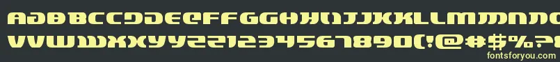 フォントlordsith3 – 黒い背景に黄色の文字