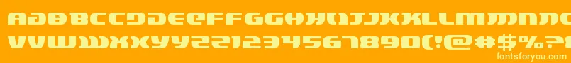 lordsith3 Font – Yellow Fonts on Orange Background