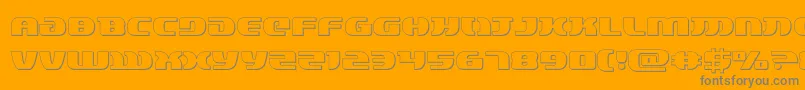 lordsith33d Font – Gray Fonts on Orange Background