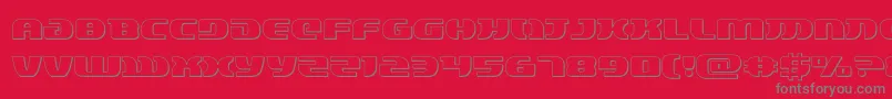 lordsith33d Font – Gray Fonts on Red Background