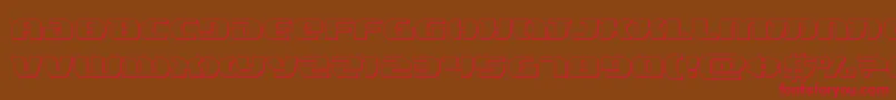 lordsith33d Font – Red Fonts on Brown Background