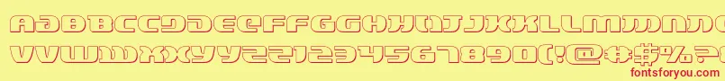 lordsith33d Font – Red Fonts on Yellow Background