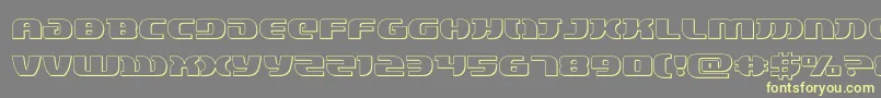 lordsith33d Font – Yellow Fonts on Gray Background