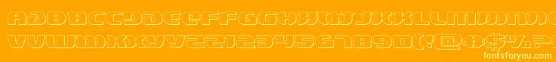 lordsith33d Font – Yellow Fonts on Orange Background