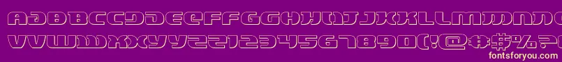 lordsith33d Font – Yellow Fonts on Purple Background