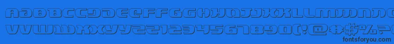Шрифт lordsith33d – чёрные шрифты на синем фоне