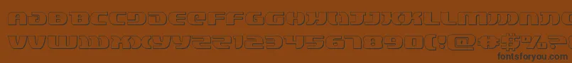 Шрифт lordsith33d – чёрные шрифты на коричневом фоне