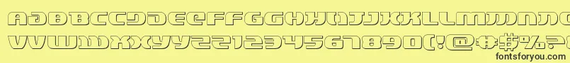 lordsith33d Font – Black Fonts on Yellow Background