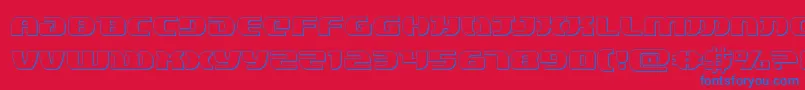 lordsith33d Font – Blue Fonts on Red Background