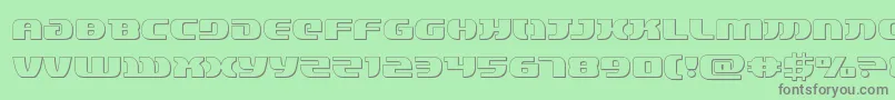lordsith33d Font – Gray Fonts on Green Background