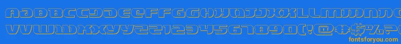 Шрифт lordsith33d – оранжевые шрифты на синем фоне