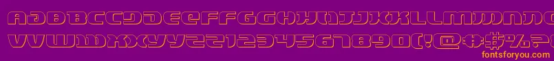 Police lordsith33d – polices orange sur fond violet