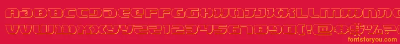 Police lordsith33d – polices orange sur fond rouge