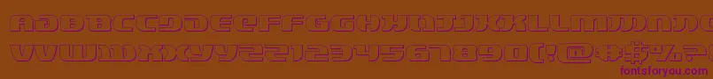 lordsith33d-Schriftart – Violette Schriften auf braunem Hintergrund