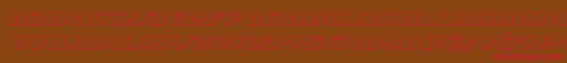 En savoir plus sur la police lordsith33d Police lordsith33d – polices rouges sur fond brun