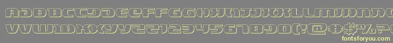 lordsith33d Font – Yellow Fonts on Gray Background