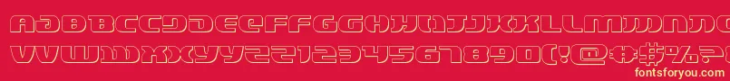 lordsith33d Font – Yellow Fonts on Red Background