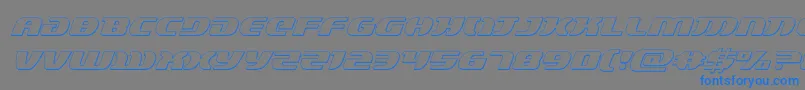 lordsith33dital Font – Blue Fonts on Gray Background