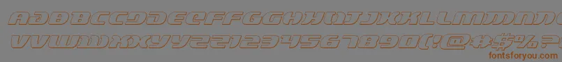 lordsith33dital Font – Brown Fonts on Gray Background