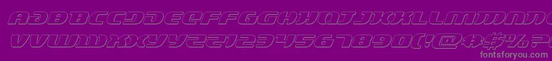 lordsith33dital Font – Gray Fonts on Purple Background