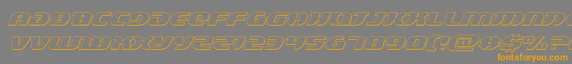 lordsith33dital Font – Orange Fonts on Gray Background