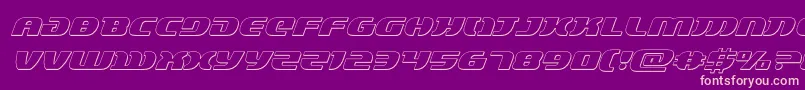 lordsith33dital Font – Pink Fonts on Purple Background
