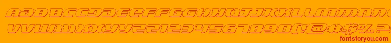 lordsith33dital Font – Red Fonts on Orange Background
