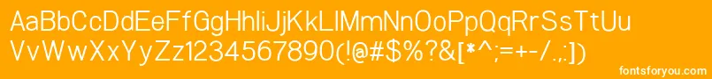 WoolworthBook Font – White Fonts on Orange Background