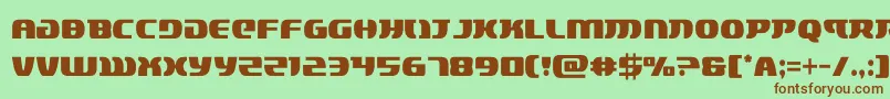 lordsith3cond Font – Brown Fonts on Green Background