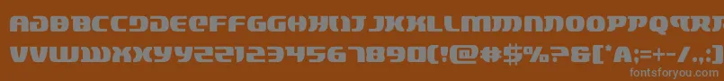 フォントlordsith3cond – 茶色の背景に灰色の文字