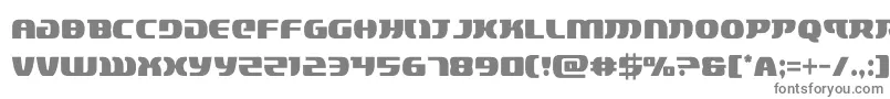 フォントlordsith3cond – 白い背景に灰色の文字