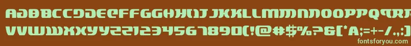 lordsith3cond-fontti – vihreät fontit ruskealla taustalla