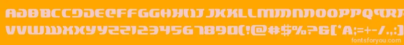 lordsith3cond-Schriftart – Rosa Schriften auf orangefarbenem Hintergrund