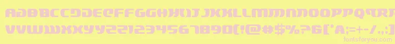 Czcionka lordsith3cond – różowe czcionki na żółtym tle