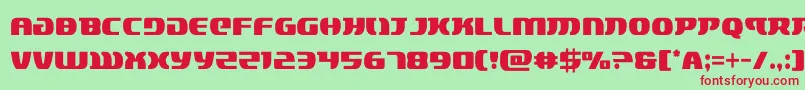 lordsith3cond-Schriftart – Rote Schriften auf grünem Hintergrund