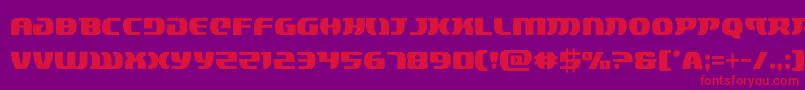 lordsith3cond Font – Red Fonts on Purple Background