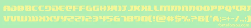 lordsith3cond Font – Yellow Fonts on Green Background