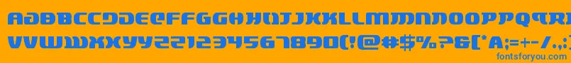 lordsith3cond Font – Blue Fonts on Orange Background