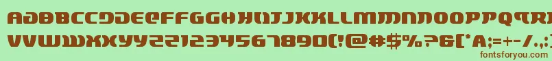 lordsith3cond Font – Brown Fonts on Green Background