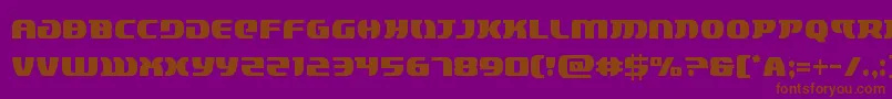 lordsith3cond Font – Brown Fonts on Purple Background