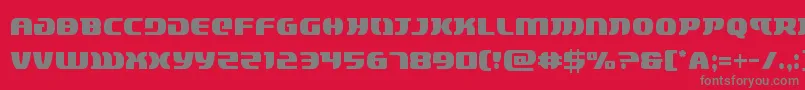 lordsith3cond Font – Gray Fonts on Red Background