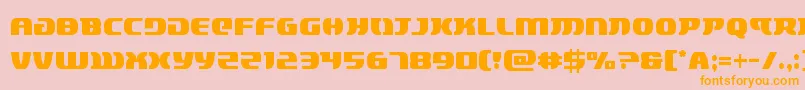 lordsith3cond Font – Orange Fonts on Pink Background