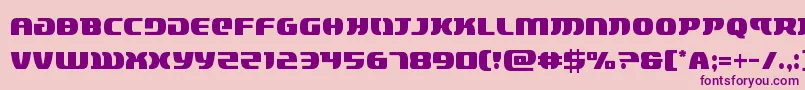 lordsith3cond Font – Purple Fonts on Pink Background