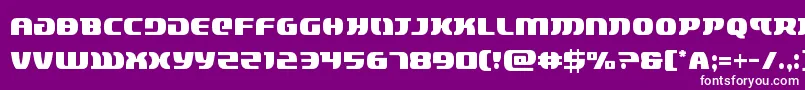 フォントlordsith3cond – 紫の背景に白い文字