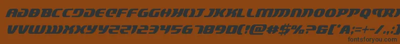 Шрифт lordsith3condital – чёрные шрифты на коричневом фоне