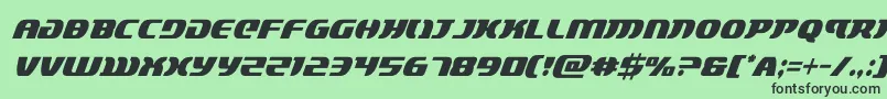 lordsith3condital-Schriftart – Schwarze Schriften auf grünem Hintergrund