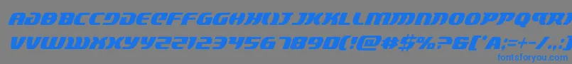 Шрифт lordsith3condital – синие шрифты на сером фоне