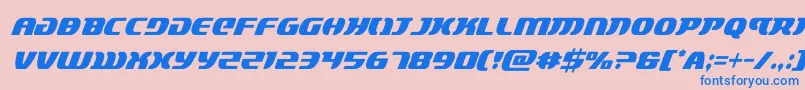 lordsith3condital-fontti – siniset fontit vaaleanpunaisella taustalla