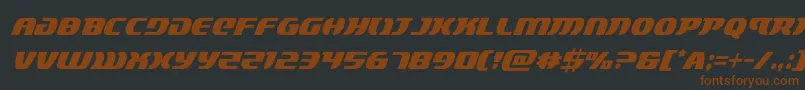 Шрифт lordsith3condital – коричневые шрифты на чёрном фоне